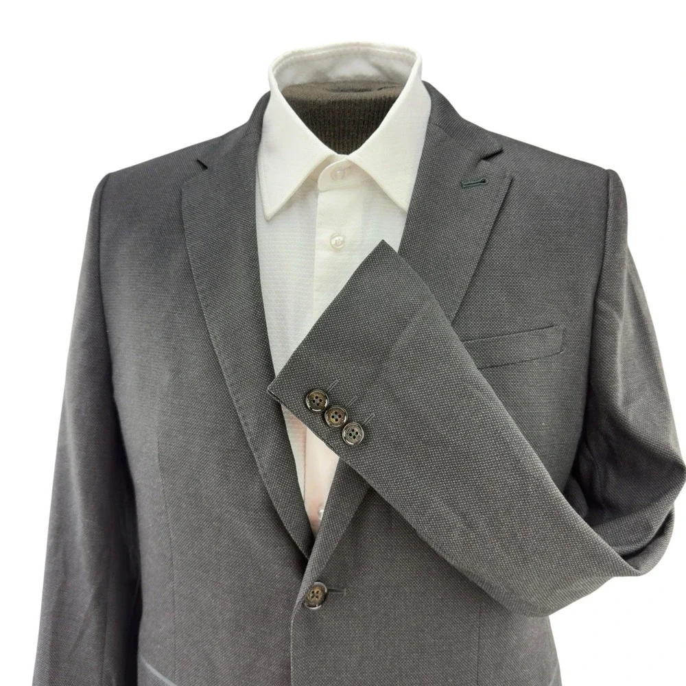Ted Baker London Charcoal Birdseye‎ Blazer 2 Button Single Vent Men's Size 5